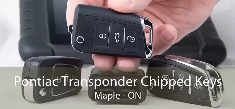 Pontiac Transponder Chipped Keys Maple - ON