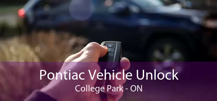 Pontiac Vehicle Unlock College Park - ON