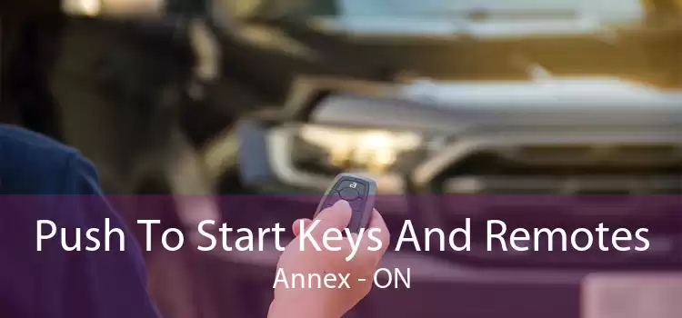 Push To Start Keys And Remotes Annex - ON