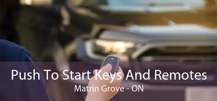 Push To Start Keys And Remotes Matrin Grove - ON