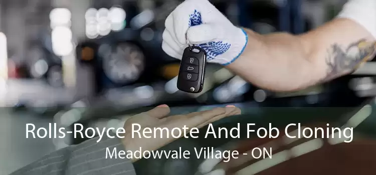 Rolls-Royce Remote And Fob Cloning Meadowvale Village - ON